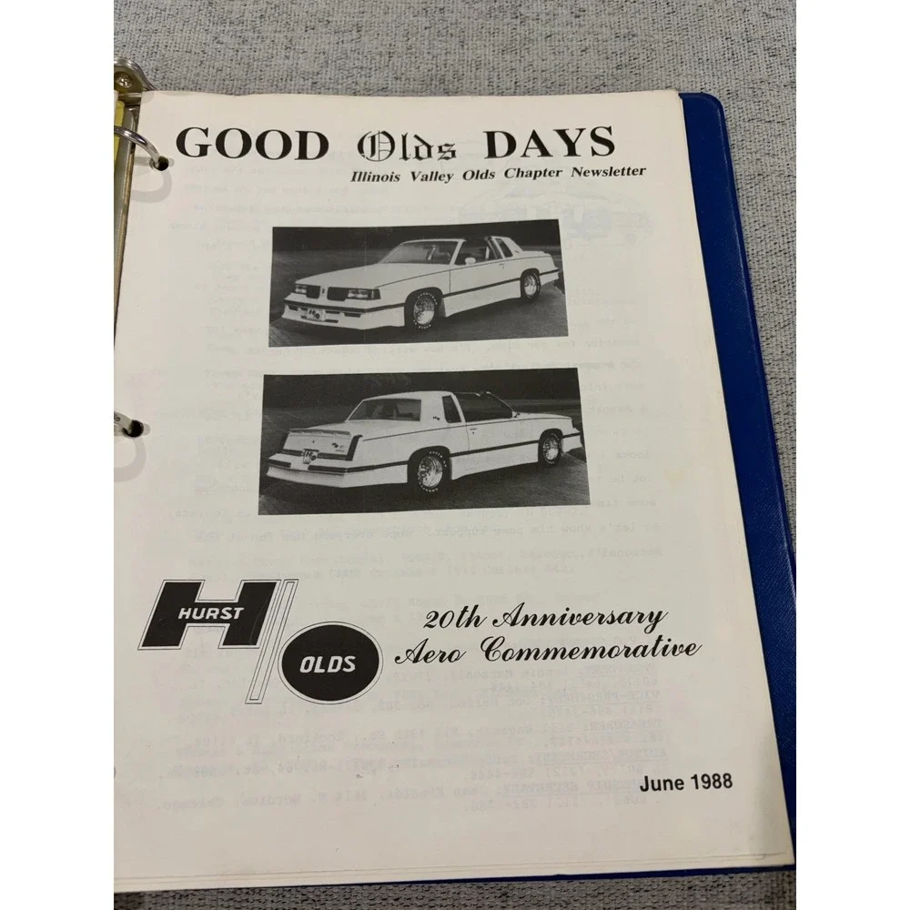 Journey Of Olds‎ Oldsmobile Club Of America Newsletters 1987/1988